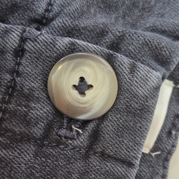 Mauve The Colette Denim High-Rise Cropped Wide-Leg Jeans  Wash Black - Size 31P - Picture 11 of 16